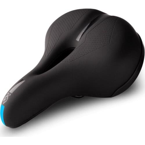 【New store 】 Bicycle Saddle PVC Waterproof Steel Hollow Comfortable Mountain Road Bike Seat Sports Soft Cycling Saddle Men Women