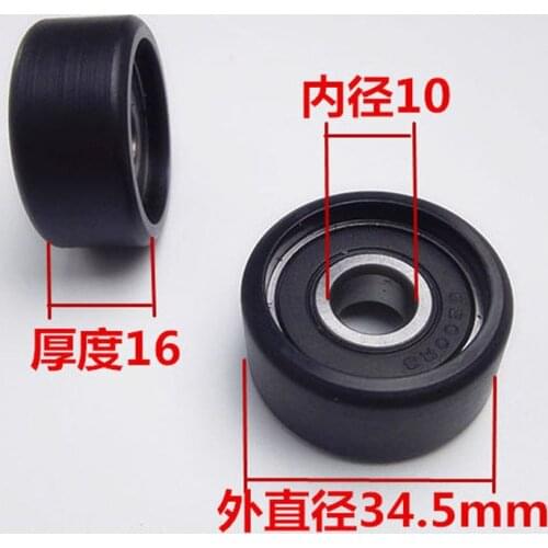 Plastic packages 6200RS bearing bore 10mm, roller diameter 34.5mm,thickness 16mm. 10*34.5*16 10pcs/lot