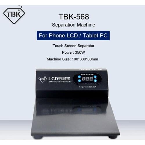 TBK-568 LCD Touch Screen Separation Machine Repair Tool For iPhone Samsung Phone iPad Tablet Screen Separator Refurbishing