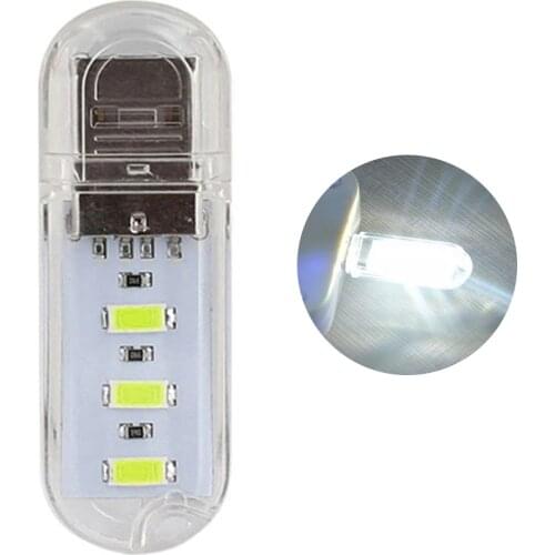 Mini Portable USB LED Book Light Ultra Bright Reading Book Lamp DC 5V 3leds 8leds Lights For Power Bank PC Laptop Notebook