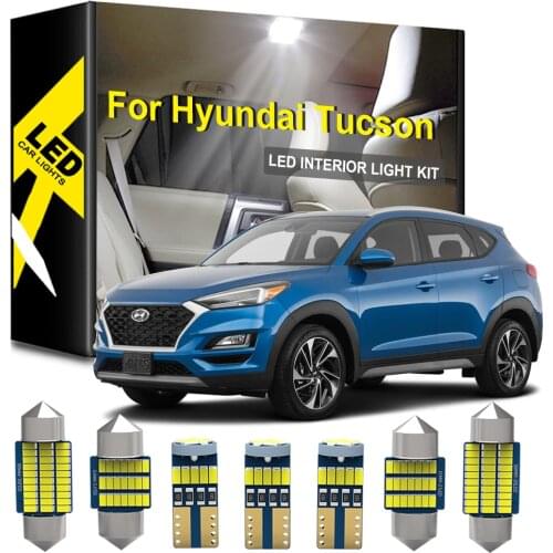 KAMMURI Interior LED For Hyundai Tucson 2004-2021 Canbus Vehicle Bulb Dome Reading Door Light Error Free Auto Lamp Accessories