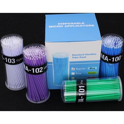 High Quality New Hot 100Pcs/Box Dental Micro Brush Disposable Materials Tooth Applicators Sticks Oral Hygiene Teeth Care