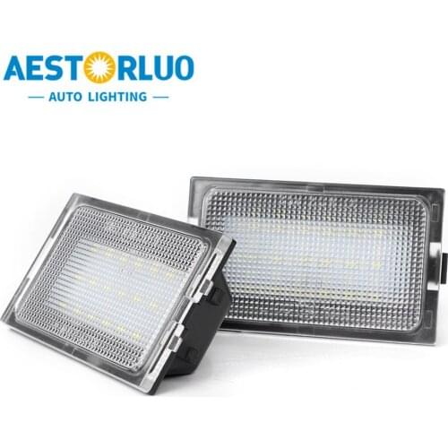 2pcs Car Error Free Factory Supply LED License Plate Light Plate lamps For Land Rover Discovery 3 4 LR3 LR4 Freeland 2 LR2 Range