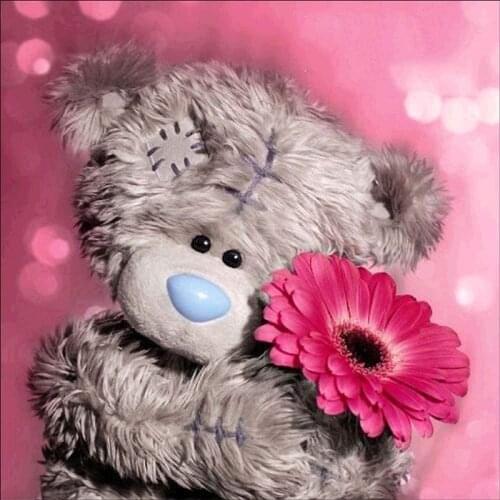 5D DIY diamond painting Doll bear flower Full Drill Diamond Embroidery Cross Stitch Mosaic Craft Kits Home Decor Christmas Gift