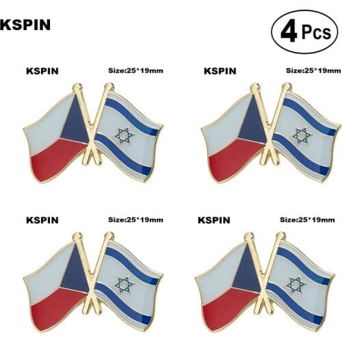 Czech Repulbic & Israel Badge Lapel Pin Brooches Pins Flag badge Brooch Badges