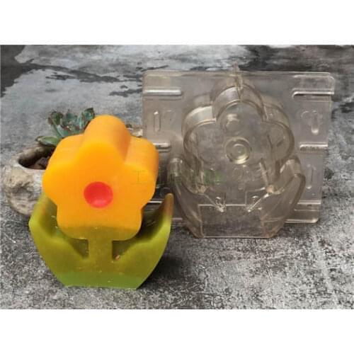 DIY flower design candle making candle model,High temperature resistant candle mould for diy
