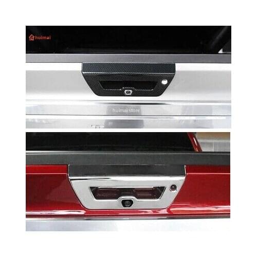 For Ford F150 RAPTOR 2017 2018 2019 Carbon Fiber Color Tail Gate Handle Cover Rear Door Handle Bowl Trim Car Styling Accessories