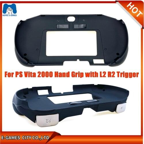 Hand Grip Handle Joypad Stand Shell Case Protector with L2 R2 Trigger Button For PSV 2000 PSV2000 PS VITA 2000 Slim Game Conso