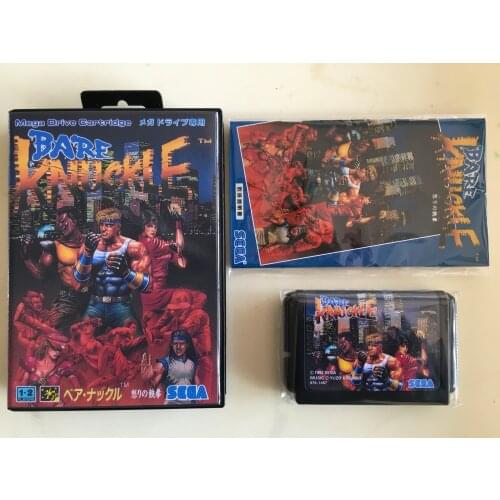 MD Game : Bare Knuckle ( Japan Version!! box+manual+cartridge!! )