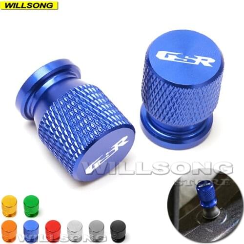 Wheel Tire Tyre Valve Air Port Stem Cover Cap Airtight Plug For SUZUKI GSR250 GSR400 GS600 GSR750 Motorcycle Accessories Logo