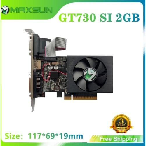 MAXSUN NVIDIA GT 730 Transformers 2GB/4GB GDDR3/GDDR5 VGA+DVI Computer PC Gaming Video 128Bit/64Bit Graphics Card Nvidia GPU