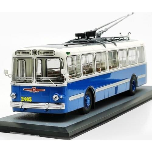 1/43 Alloy Die-casting Car Model Russian Electric Bus ClassicBus Soviet Tram High-end Collection Childrens Gifts Family Display