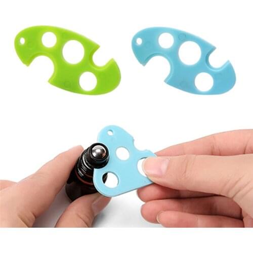 New 1pc Leaf Essential Oil Opener Key Tool Remover For Roller Balls And Caps Bottles Plastic Opener Roller Bottle Corkscrew Tool