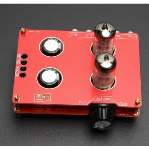 KYYSLB 110V 220V 6N3 6H3N Bile Preamp HIFI Tube Fever Bile Preamp Amplifier Preamplifier with Transformer 240*90*115mm