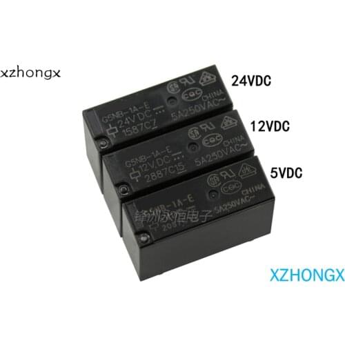 Relays G5NB-1A-E- 5VDC 12VDC 24VDC 5A 250VAC 4PIN