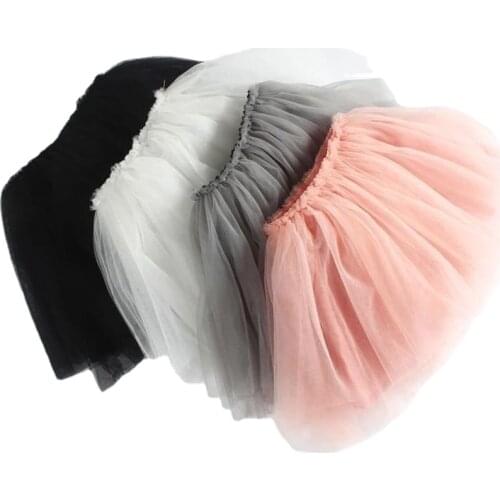 1-5Yrs Girls Skirts Mesh Tutu Pettiskirt Birthday Party Princess Ball Gown Dance Fairy Skirt 3 Layer Tulle Summer Baby Clothes