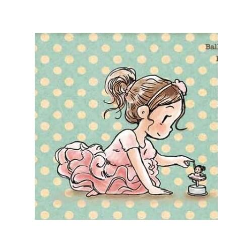 10*8 Dancing girl rubber stamp Transparent Clear Stamps Silicone Seals for DIY scrapbooking photo album Card Making
