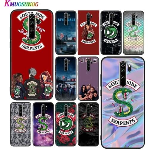 Silicone Cover Riverdale South Side Serpents For Xiaomi Redmi Note 10 9 9S Max 8T 8 7 6 5 Pro 5A 4X 4 Black Phone Case