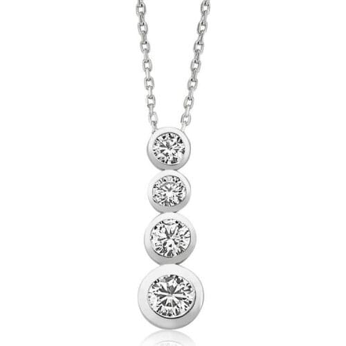 Tevuli 925 Sterling Silver 4 Gem Women 'S Necklace