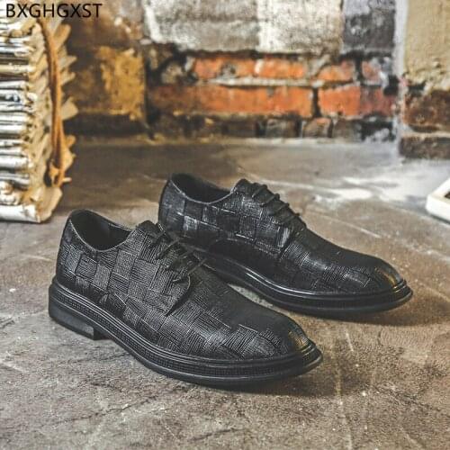 Black Dress Shoes Mens Fashion Designer Oxford Shoes for Men 2021 Formal Office Shoes Men Chaussure De Homme Zapatos De Hombre