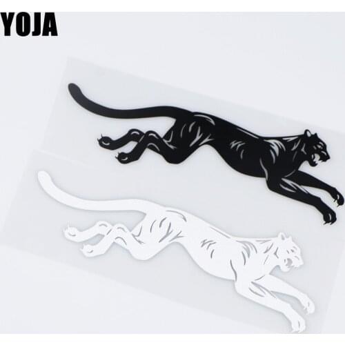 YOJA 15X4.9CM Cartoon Pattern Vinyl Decal Car Sticker Decoration Ferocious Animals ZT2-0165