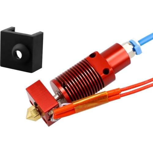 1Set 3D Printer Parts 24V Assembled Extruder Hotend Kit Nozzle Aluminum Heat Block for Creality Ender-3/CR-10/CR-10S Pro