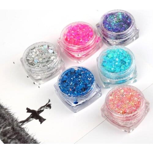 18Colors Diamond Eyeshadow Nail Art Lasting Shimmer Glitter Sequins Gel Highlighter Makeup Festival Party Cosmetics TSLM1