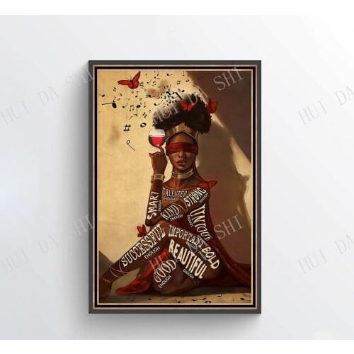 African American Poster, Black Queen Wall Art, Pot Head Music Notes Print, Girl Drink Wine Art, Best Gifts Ever