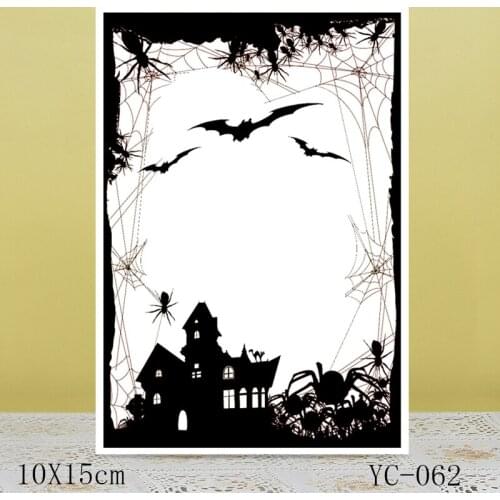 AZSG Horror night Clear Stamps For DIY Scrapbooking/Card Making/Album Decorative Rubber Stamp Crafts
