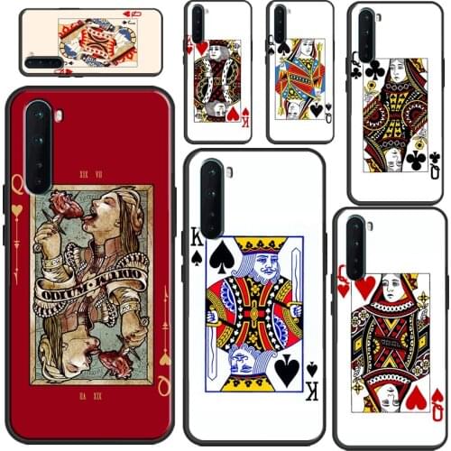 King Queen Playing Card Phone Cover For OPPO Realme 8 Pro C3 C21 GT 6 7 Pro Case For OnePlus 9 Pro 8 8T 7T Nord