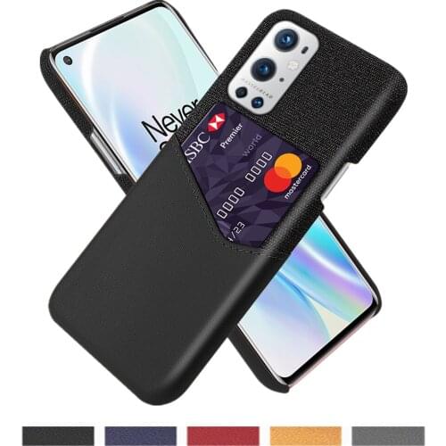 Business Case For OnePlus 9 Pro 9E 8T 6T 6 5T 5 Coque Febric Card Holder Cover For One Plus 7 7T 8 Pro Nord N100 N10 5G Funda