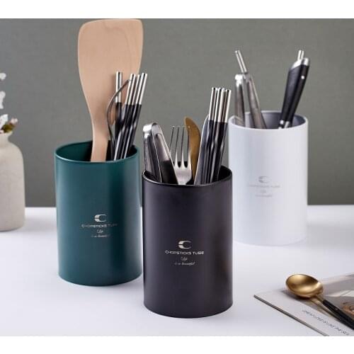 Stainless Steel Chopstick Holder Simple Kitchen Restaurant Drain Chopstick Cage Straw Spoon Fork Storage Box
