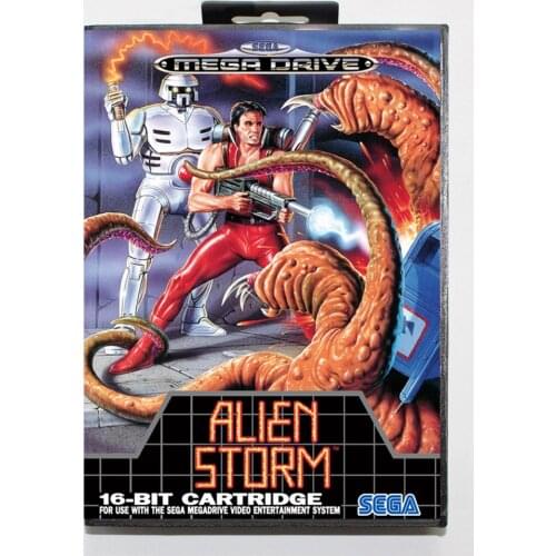 Alien Storm 16bit MD Game Card For Sega Mega Drive/ Genesis with Retail Box