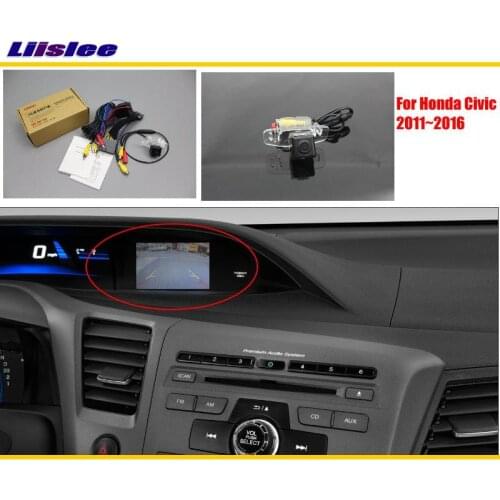 Car Rear View Back Up Reverse Camera For Honda Civic (FB) 2011~2014 2015 2016 Sets Original Screen Compatible Parking AUTO CAM
