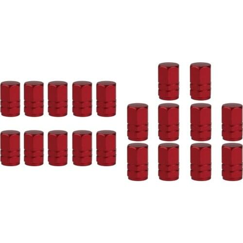 20pc Alloy Dust Valve Cap Car Auto Bike Tyre Wheel Hexagon Cover Set