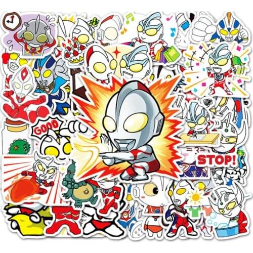 10/30/50Pcs/Set Do not repeat Ultraman Graffiti Waterproof Skateboard Travel Suitcase Phone Laptop Luggage Stickers Cute Kids