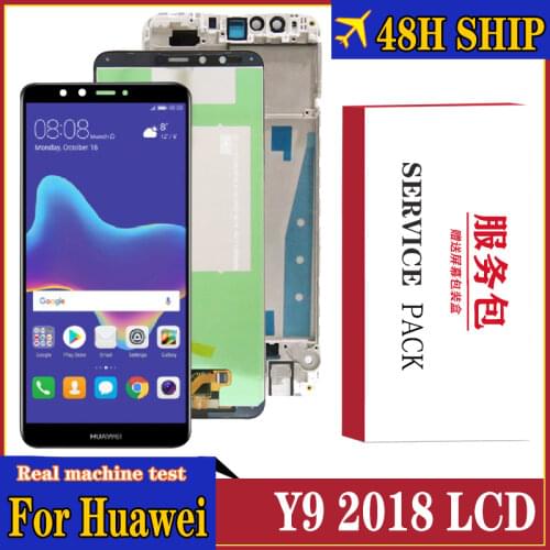 Original Display for Huawei Y9 2018 LCD Touch Screen For Huawei Y9 Prime 2018 Digitize Screen with Frame for Huawei Enjoy