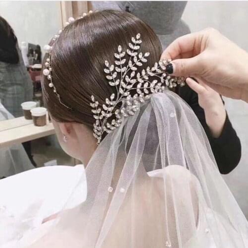 2019 crystal cubic zirconia bridal wedding hair tiara headband flower hair accessories beauty jewelry