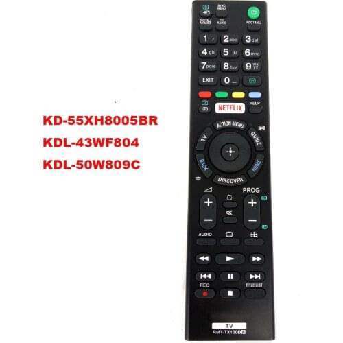 RMT-TX100D Remote Controller Replacement for Sony Smart TV RMT-TX100D RMT-TX101J TX102U TX102D