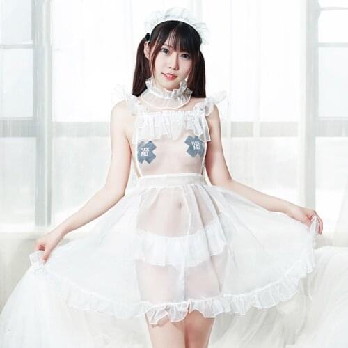 Sexy Women Anime Lingerie Babydoll Swimsuit Set Cute Lolita Underwear Cartoon Cosplay Erotic Student Porno Costume Maid Girl