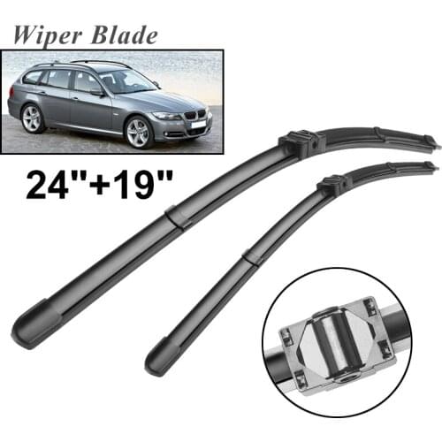Okowiper LHD Front Wiper Blades For BMW 3 Series E91 2005 - 2009 Windshield Windscreen Front Window 24"+19"