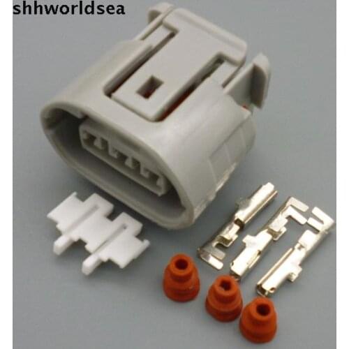 Shhworldsea 50Sets 3 Pin Car electrical connector plug ALTERNATOR LEAD REPAIR Fits for mitsubishi oval Harness for Toyota Suzuki