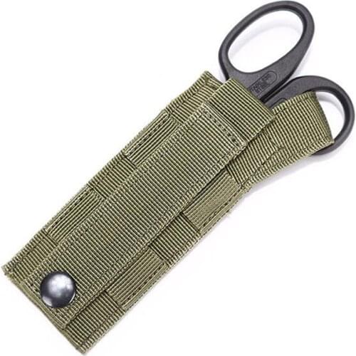 Tactical Molle Scissors Pouch Emergent EDC Tool Holder EMT Medical Flashlight Knife Holster Bag Airsoft Hunting Accessories