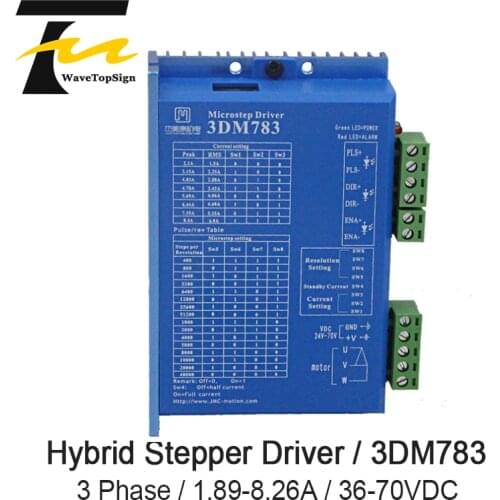 3 phase Digital Stepping Hybrid Driver 3DM783 1.89-8.26A With 57 86 Motor DC36V-70V