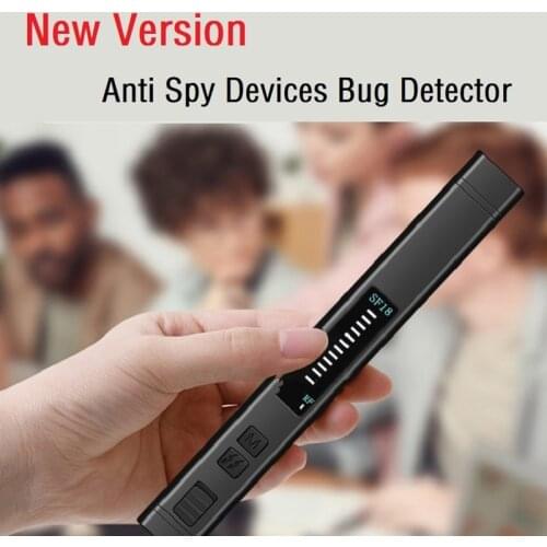 Spy Cam Pen Hidden Camera Detector 2021 Anti Spy Gadget Wireless RF Signal Finder Audio GSM Anti GPS Tracker Wiretapping Scanner