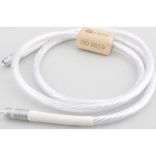 Per Piece Odin Pure Silver Coaxial Digital Cable RCA Male to Male HiFi Audio Cable silver-plated AES/EBU Signal Wires