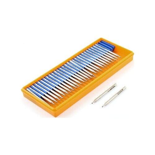 1.5mm x 3mm Round Ball Tip Diamond Burr Mounted Points Buffing Bit 30 Pcs