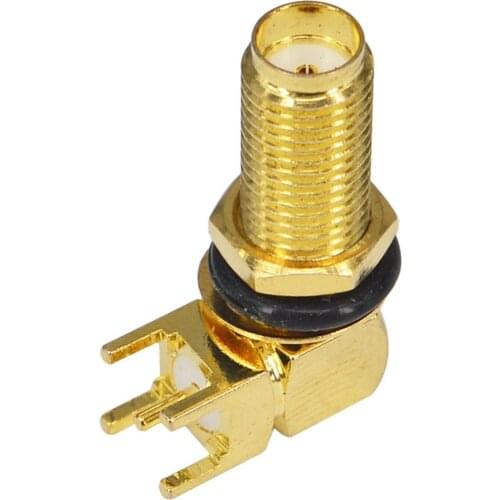 2 Pieces 20 mm SMA Female Jack Panel Mount PCB Solder Adapter Connector