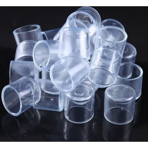 24Pcs Clear Rubber Furniture Foot Table Chair Leg End Caps Covers Tips Floor Protector Cap Cover Table Chair Leg Caps Feet Pads