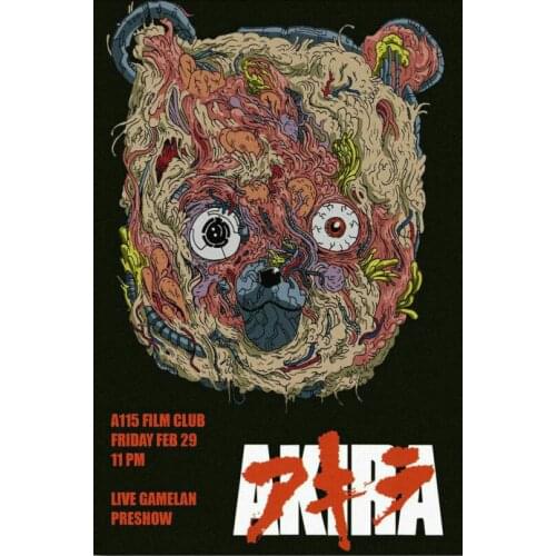 Akira - Red Fighting Anime Art Film Print Silk Poster Home Wall Decor 24x36inch